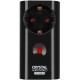 SAFETY MULTISOCKET CRYSTAL AUDIO CP1-1300-70 BLACK